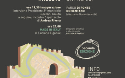 Roma, al Parco di Ponte Nomentano, la 2^ edizione di “ArenAniene”